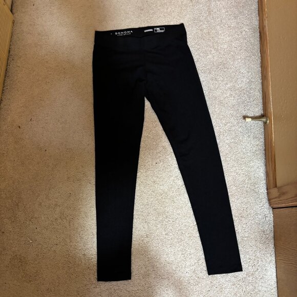 Sonoma Life+Style Ladies PS Average Lightweight Black Leggings NWOT - Picture 2 of 3
